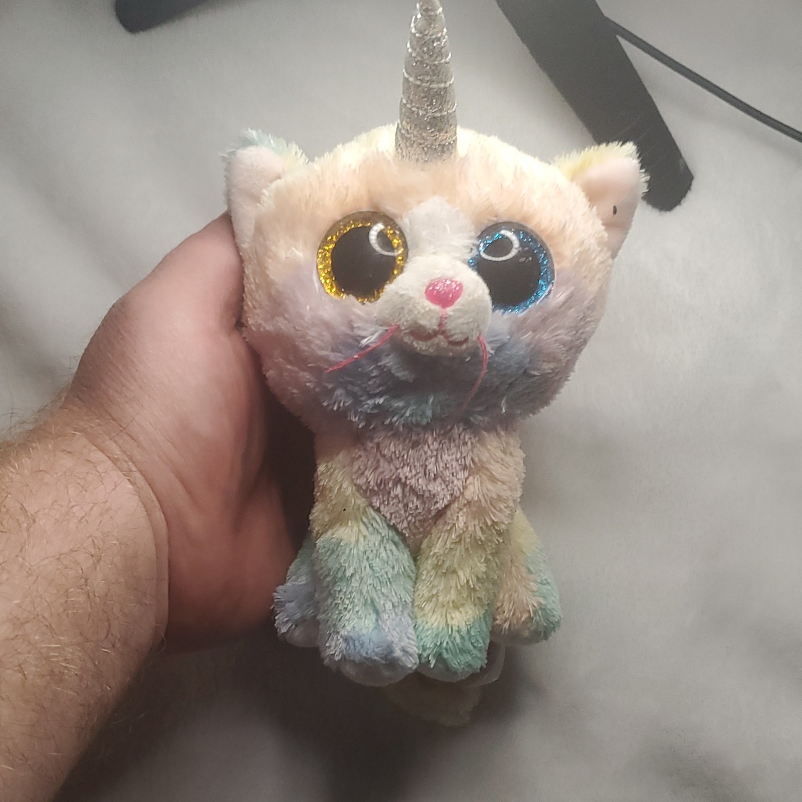 Multicolor Cat Unicorn Stuffed Animal Plush Small with Glitter H - photo 2