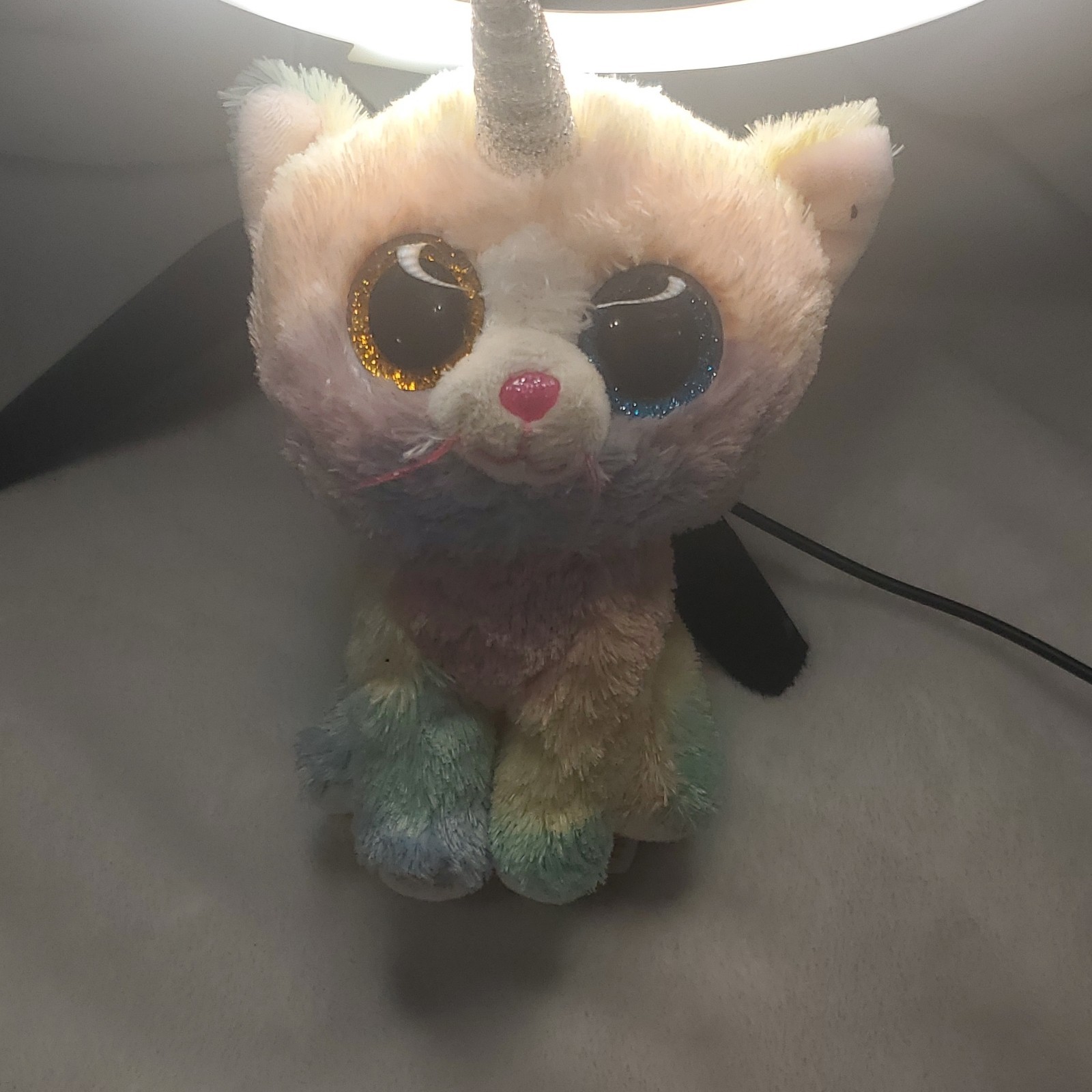 Multicolor Cat Unicorn Stuffed Animal Plush Small with Glitter H - photo 3