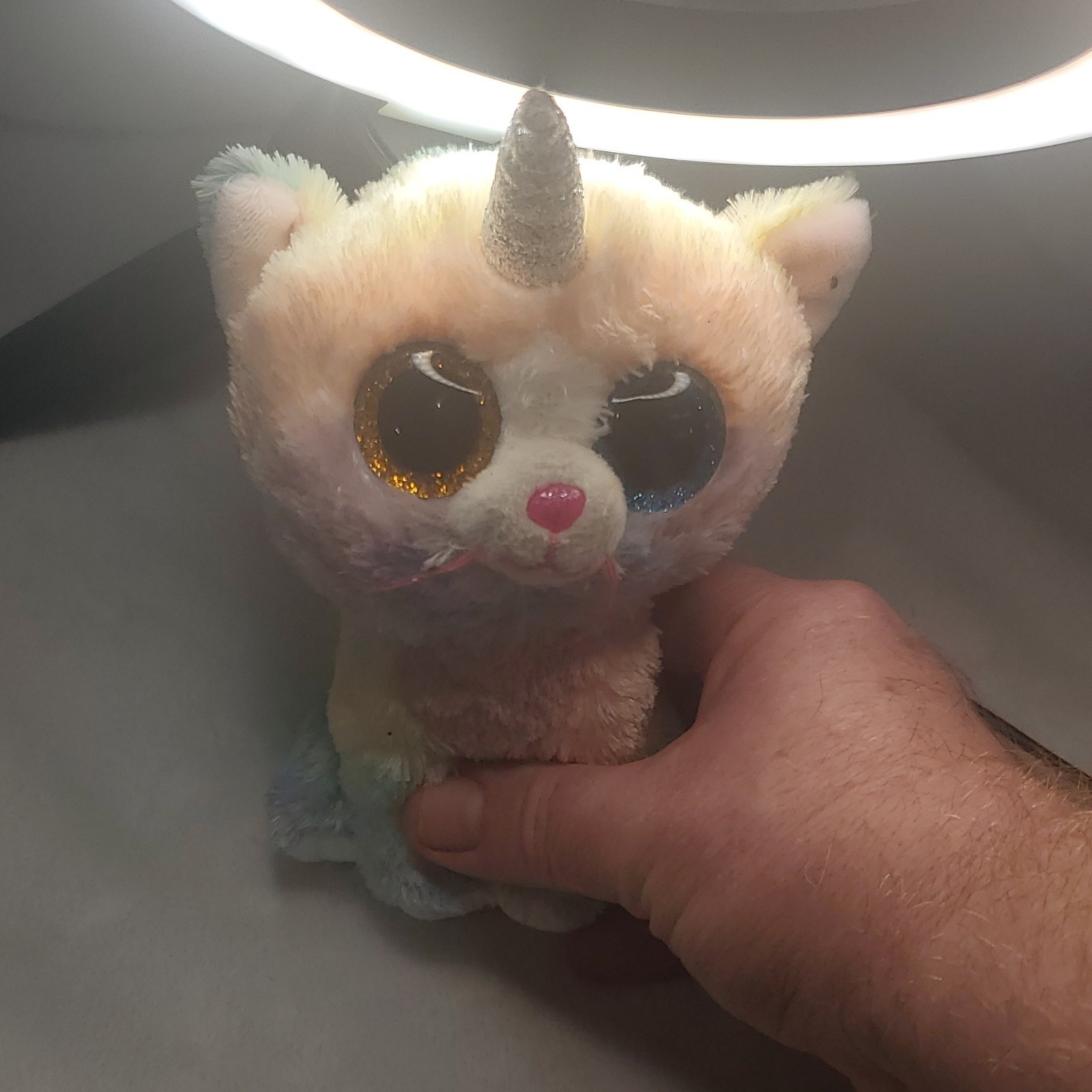 Multicolor Cat Unicorn Stuffed Animal Plush Small with Glitter H - photo 4