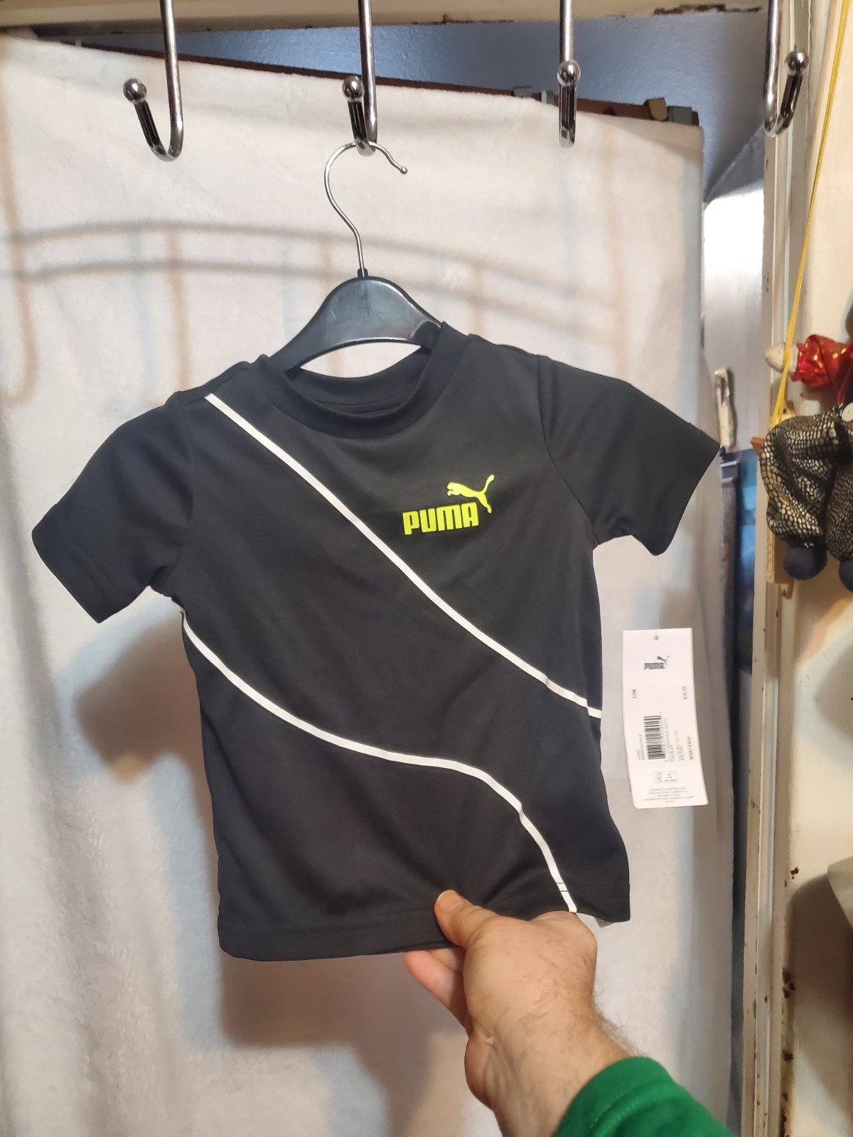 PUMA Black Graphic Print T-Shirt 12M
