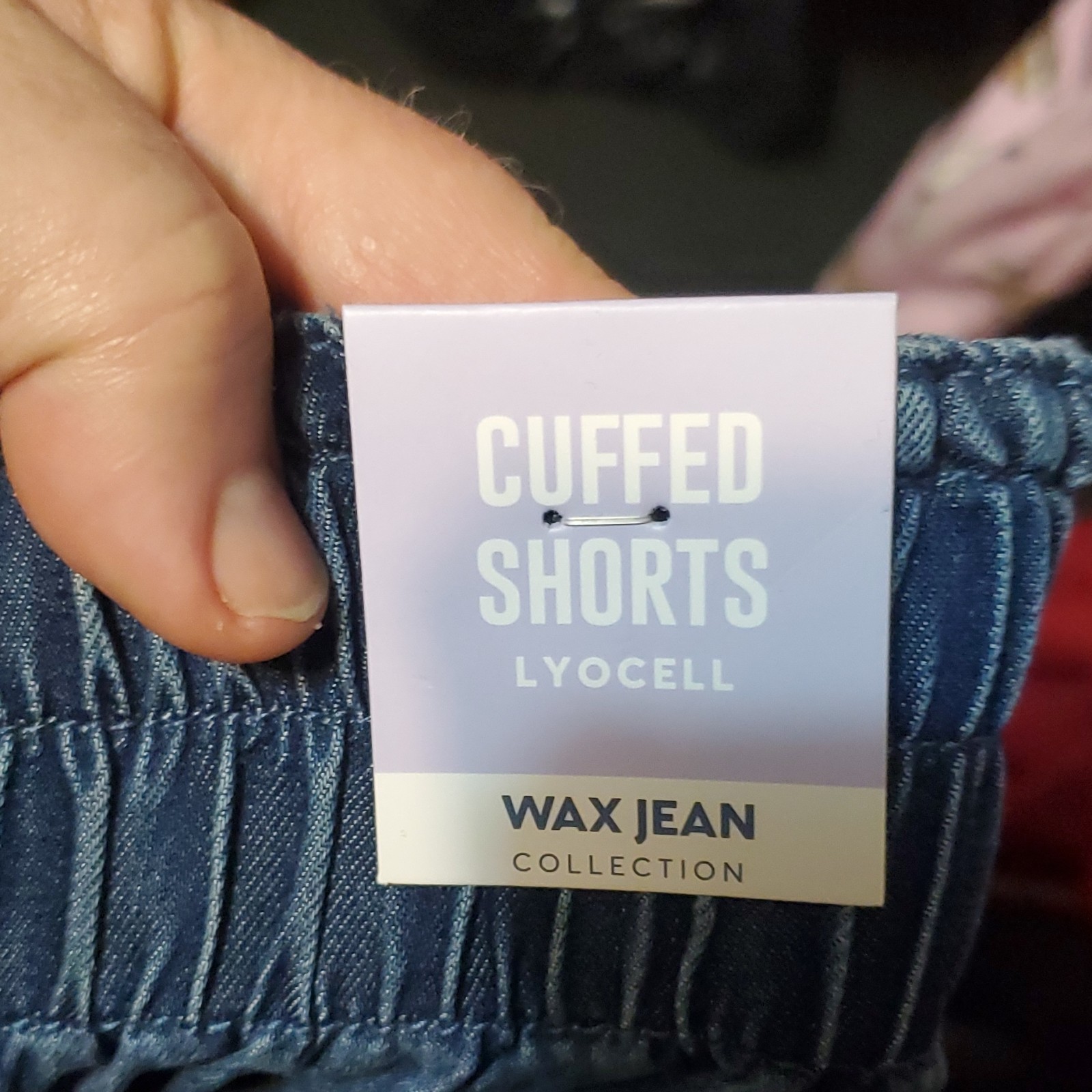 Wax Jean Collection Cuffed Denim Shorts Size S - photo 3