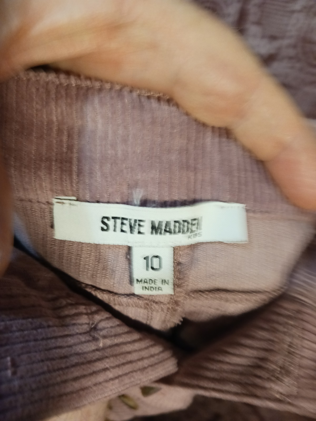 Steve Madden Dusty Rose Corduroy Skirt - Size 10 - photo 2