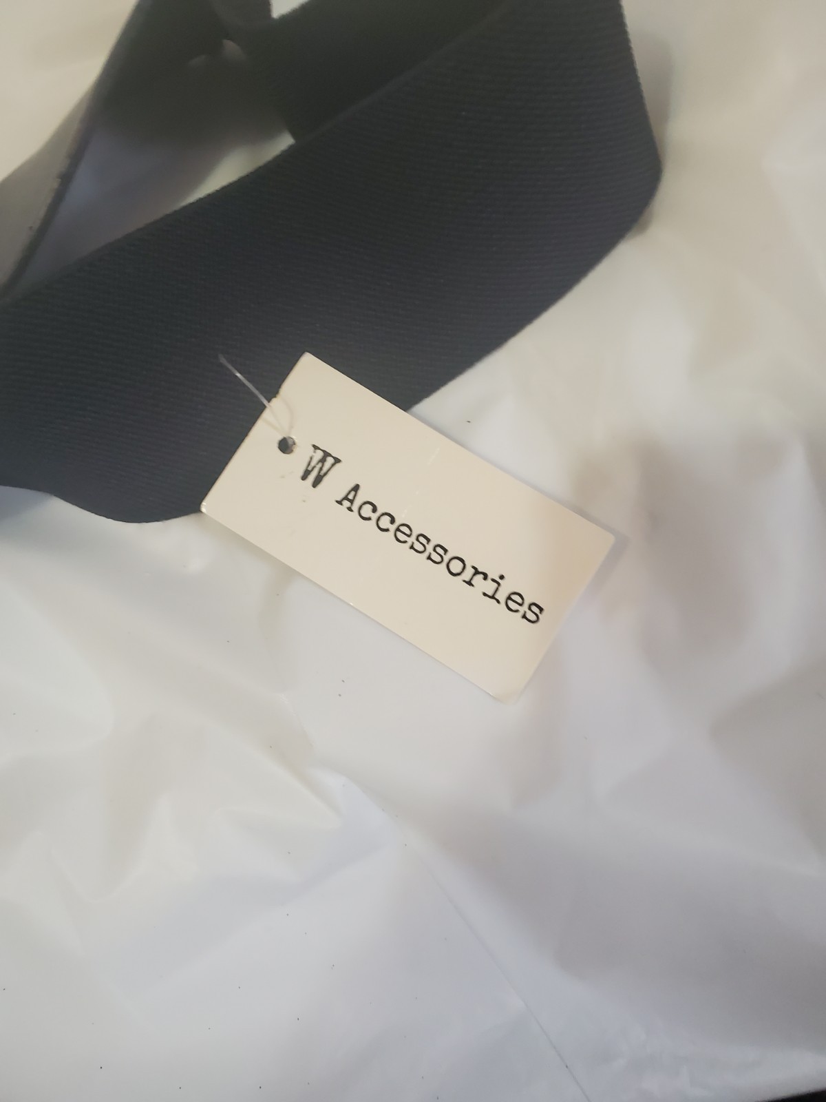 W Accessories Black Belt Plus Size L-1X2X Adjustable 28"-36" Rhi - photo 3
