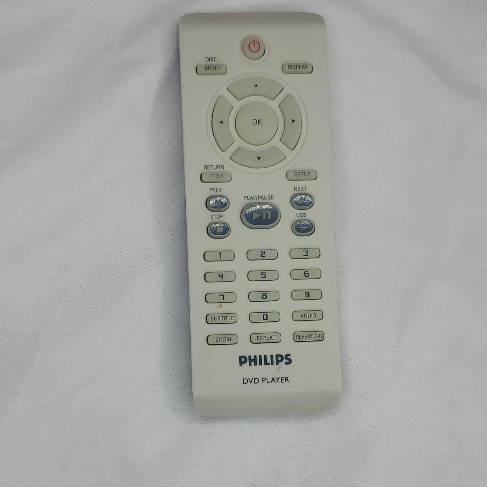 Philips Remote Control "Batteries included" Wireless White DVD P