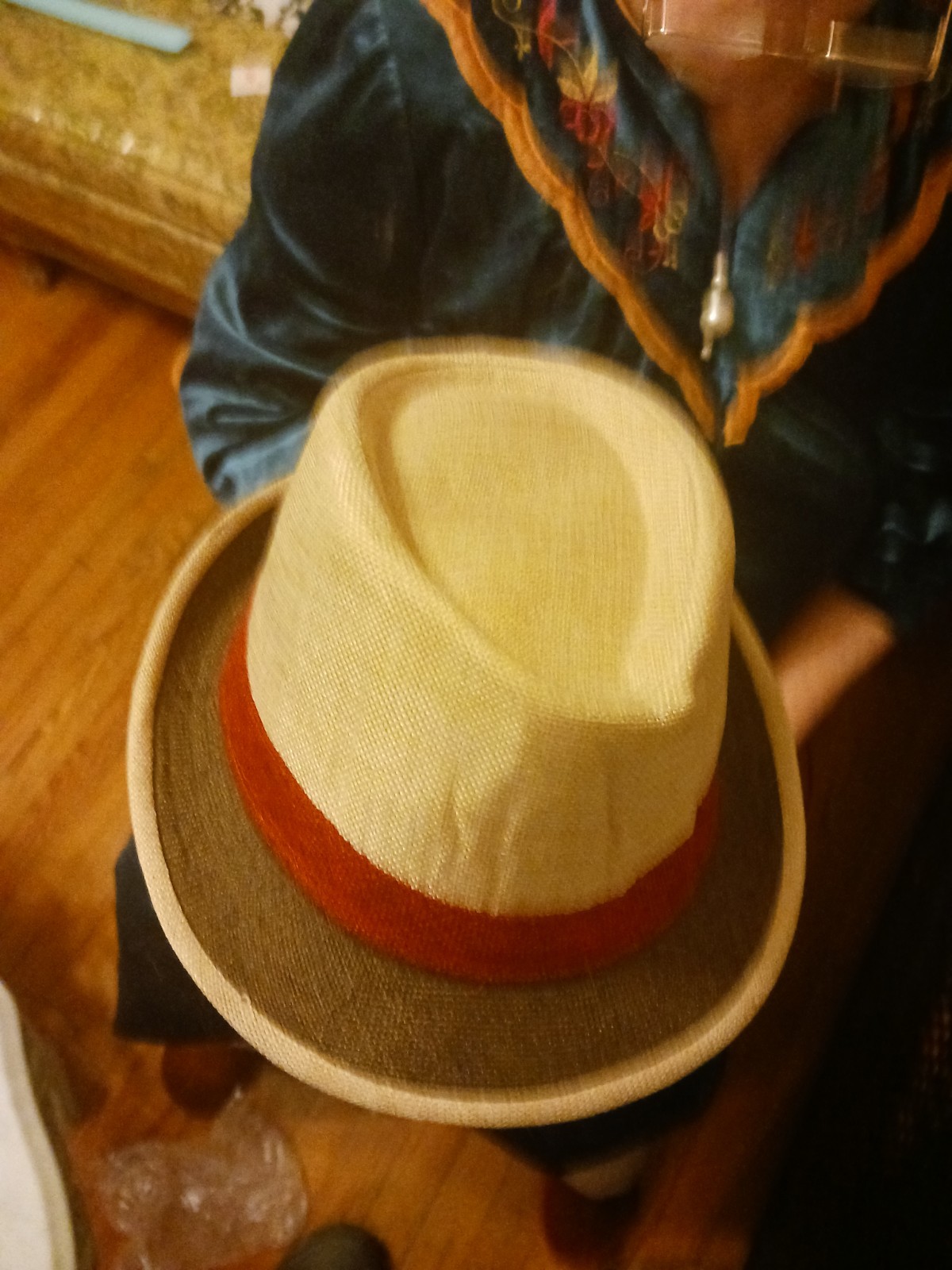 Unisex Beige Brown Fedora Hat Red Band Lightweight Casual Summer - photo 4