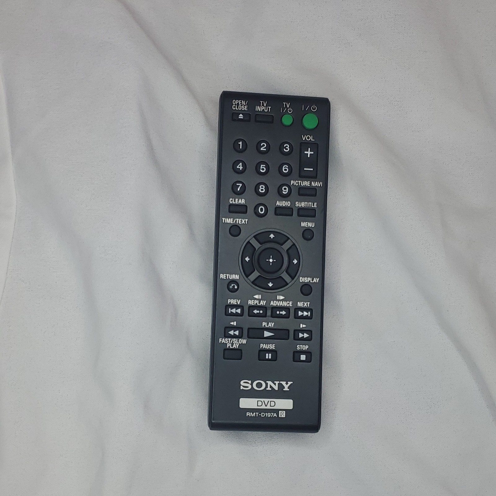Sony Remote Control Batteries Included Wireless Black RMT-D197A