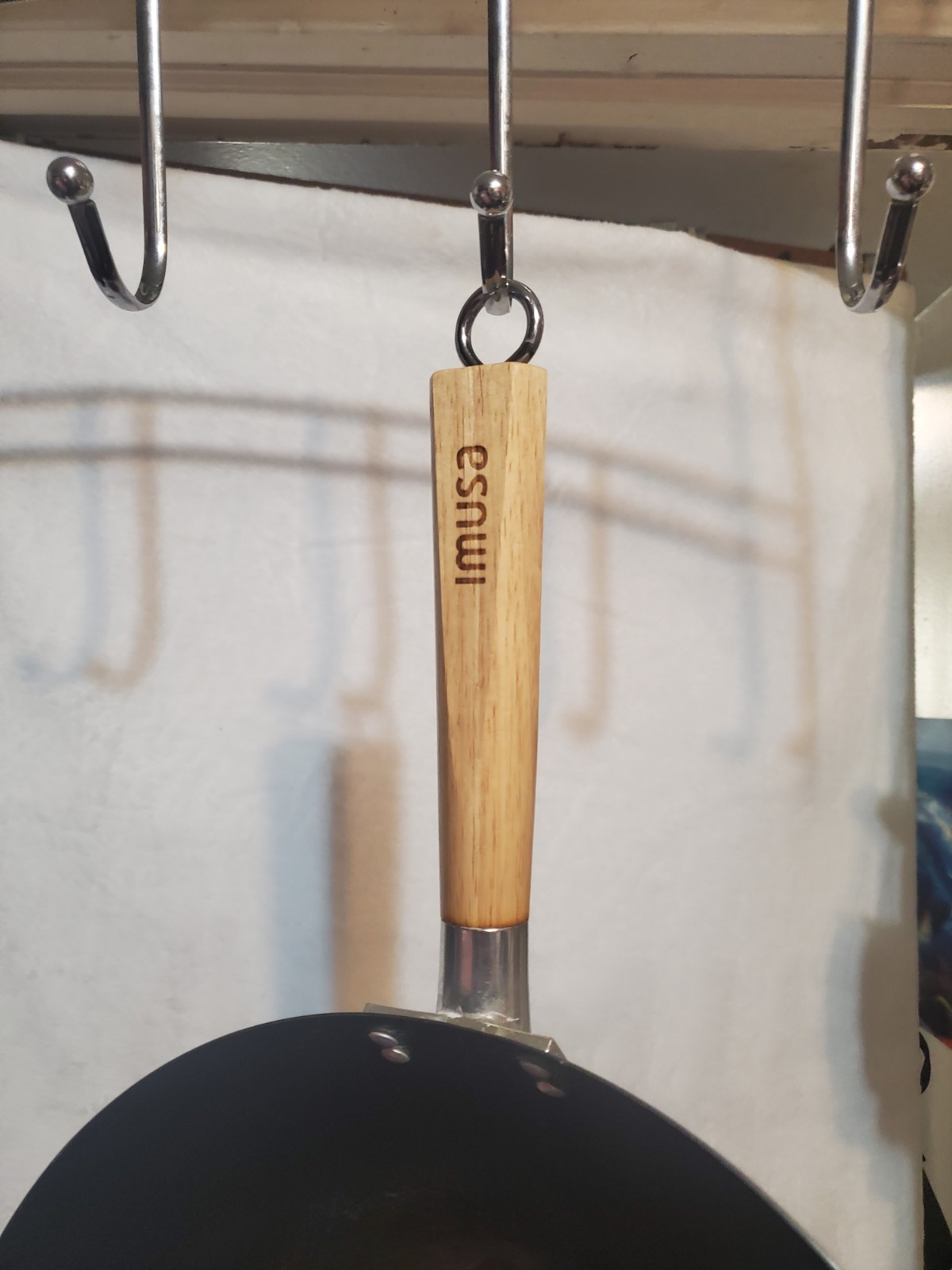 Big Black Wok with Wooden Handle - photo 5