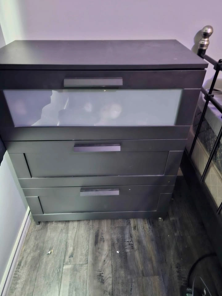 IKEA BRIMNES 3-drawer dresser black - photo 2
