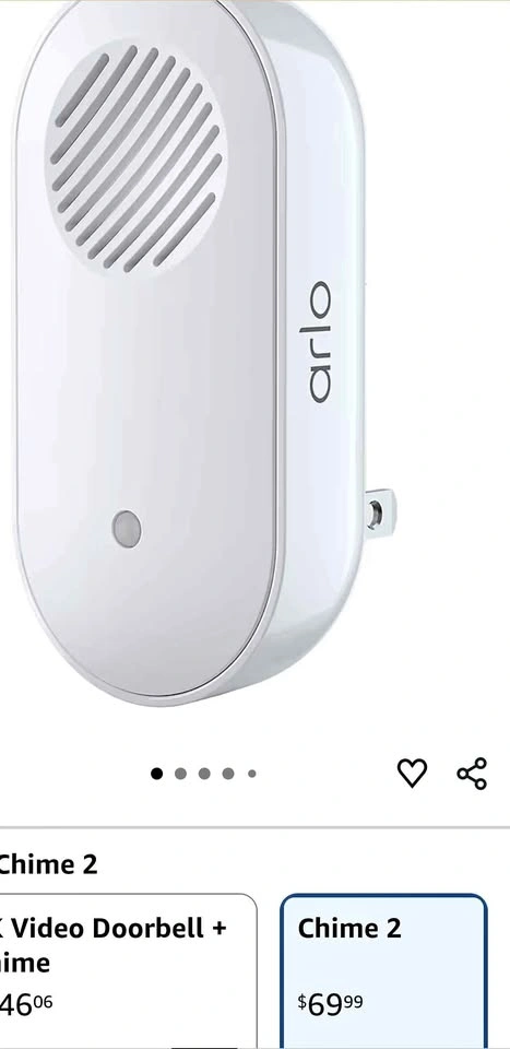 Arlo Chime 2 - Built-in Siren, Audible Alerts, Wi-Fi