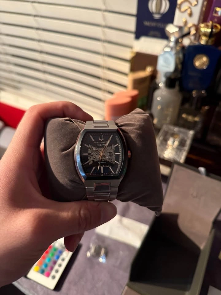 Brand New Bulova Maquina Blue Dial Stainless Steel Band Men's Wa - photo 4