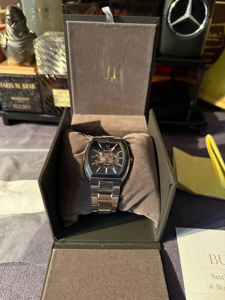 Brand New Bulova Maquina Blue Dial Stainless Steel Band Men's Wa - photo 5