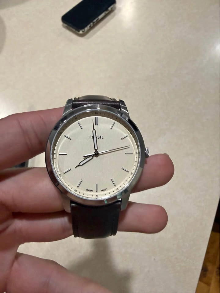 Men's Fossil Watch Genuine Leather Band