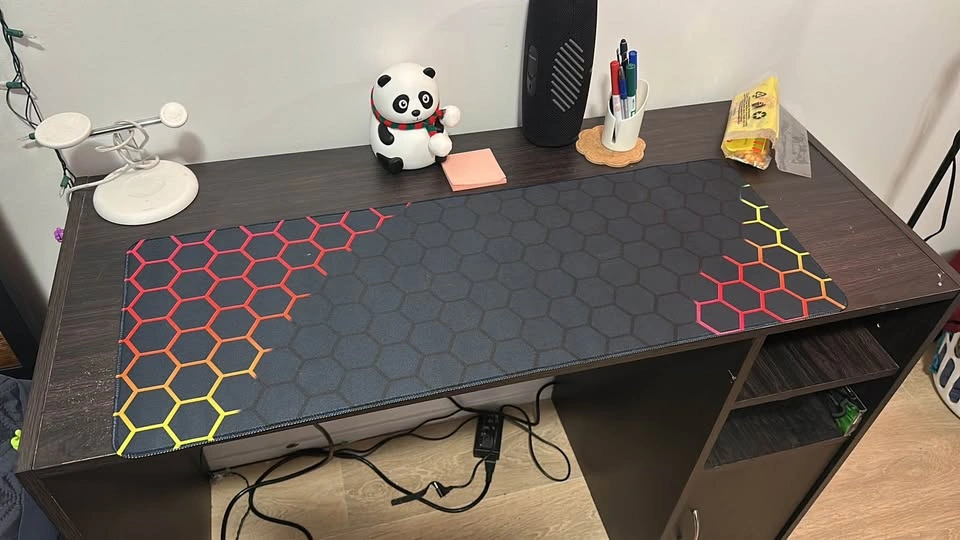 Black Desk with Storage – Pickup Only