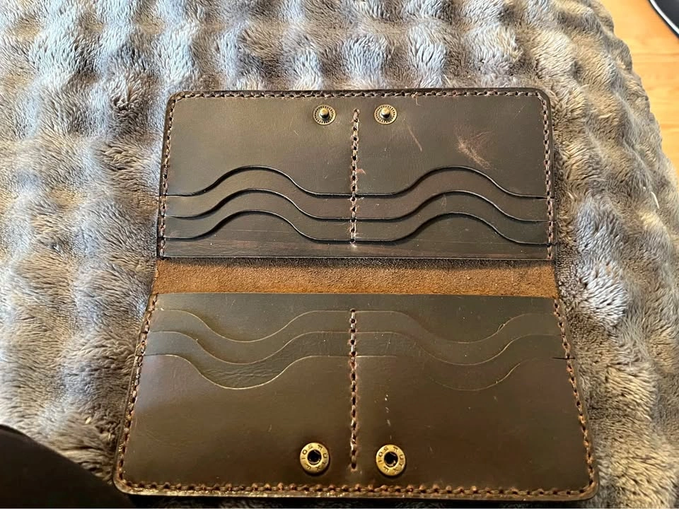 Full Grain Handmade Leather Long Wallet