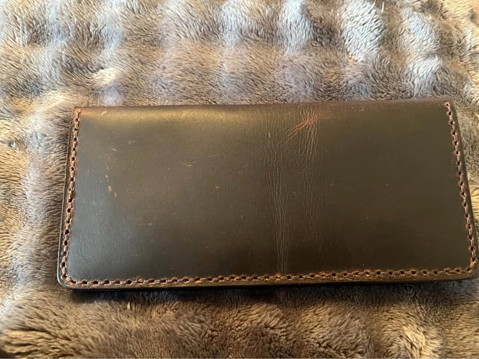Full Grain Handmade Leather Long Wallet - photo 2