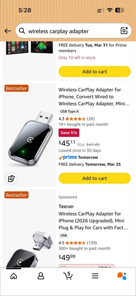 Wireless CarPlay / Android Auto Adapter – Brand New - photo 5