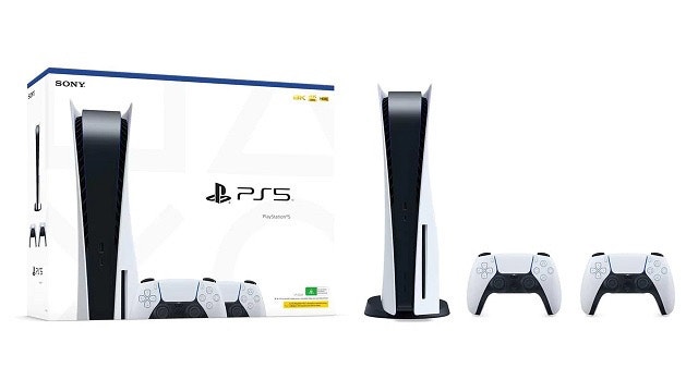 Sony PS5 Disc Version Console with 2 Controllers
