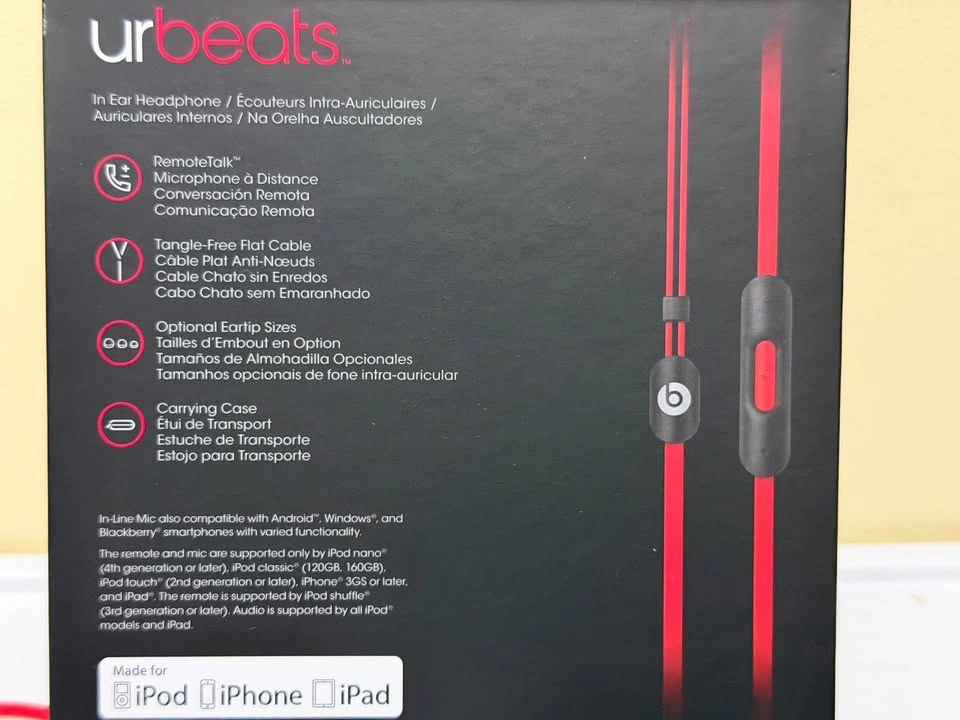 Beats by Dr. Dre urBeats Wired Earbud Headphones - Red/Black - photo 3