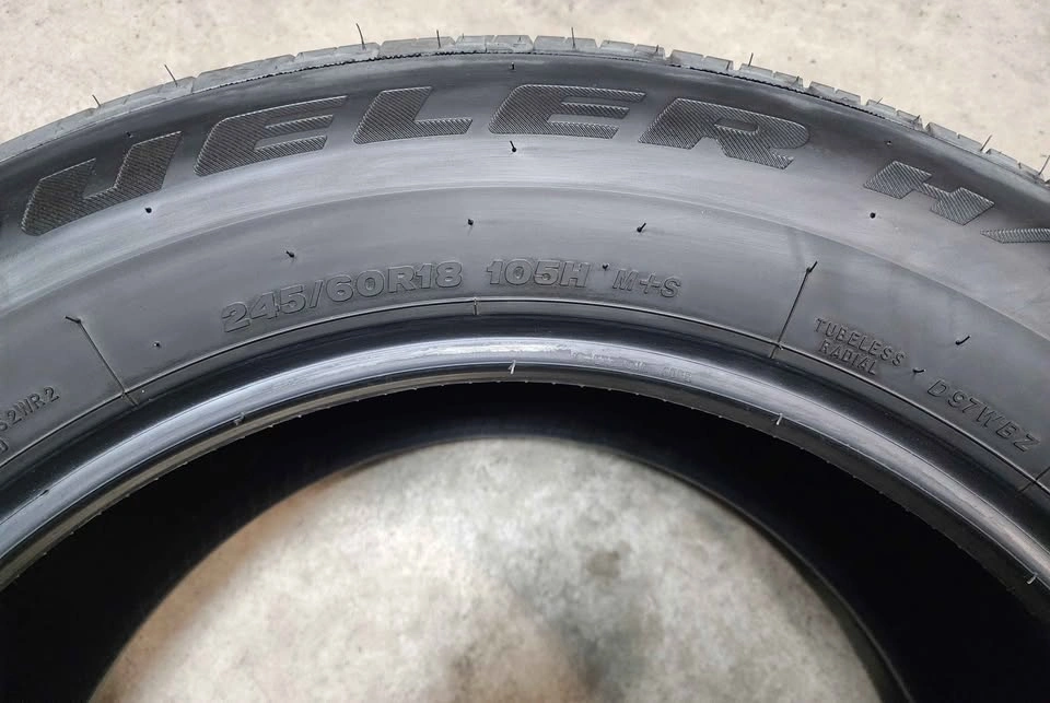 1 Bridgestone 245/60R18 All Season Tire - photo 3