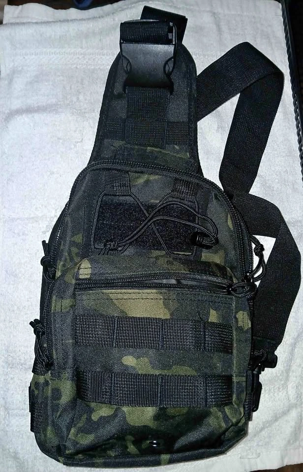 Travel Tactical Crossbody Sling Bag Cammo BNIB