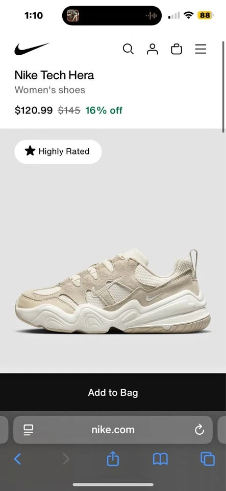Nike Tech Hera Women’s Shoes Size 8.5