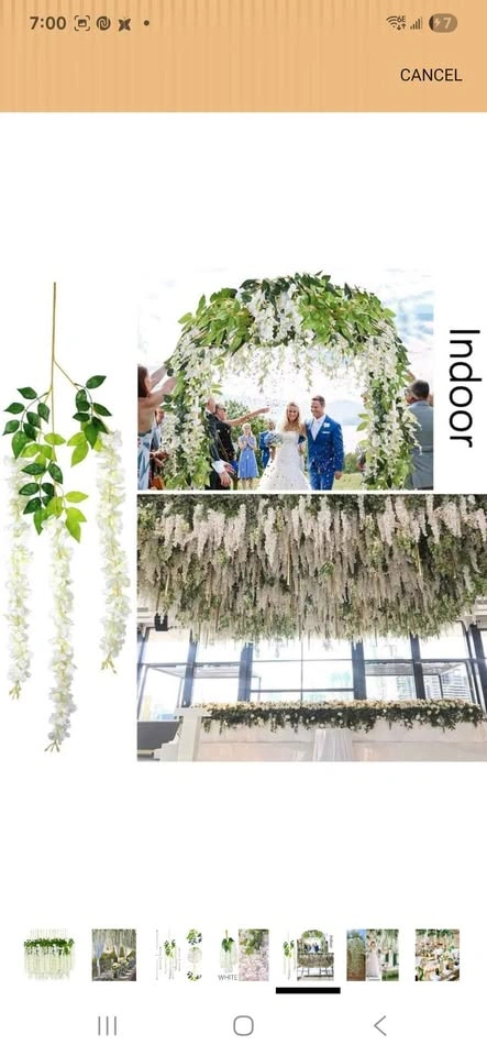 Artificial Wisteria Flowers - 24 Pieces - photo 4