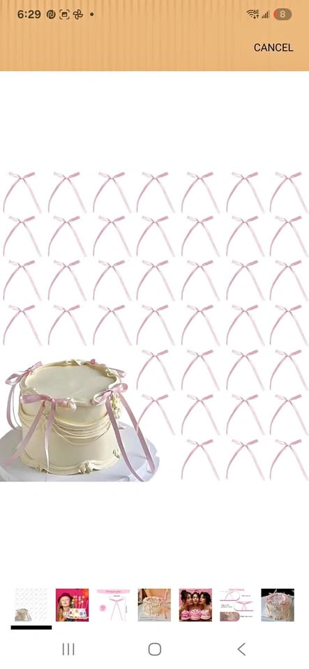 Bow Cake Decoration - 20pcs