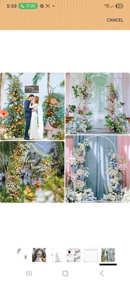 Wedding Arch Backdrop for rent 8ft - photo 4