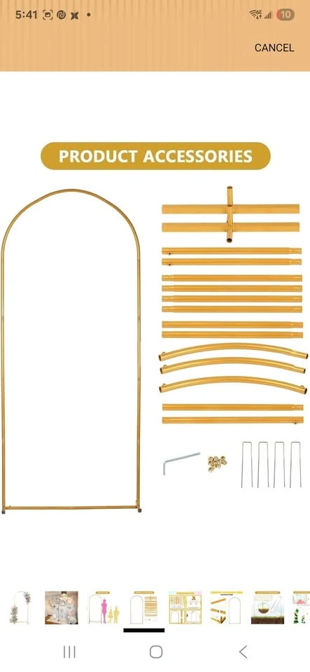 6ft Arch Backdrop Stand 2.6ft wide - photo 4
