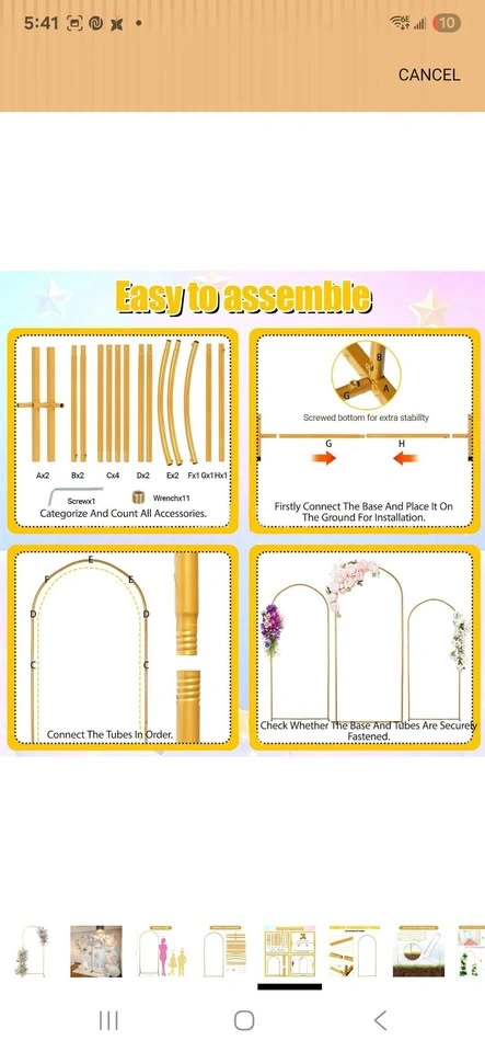6ft Arch Backdrop Stand 2.6ft wide - photo 5