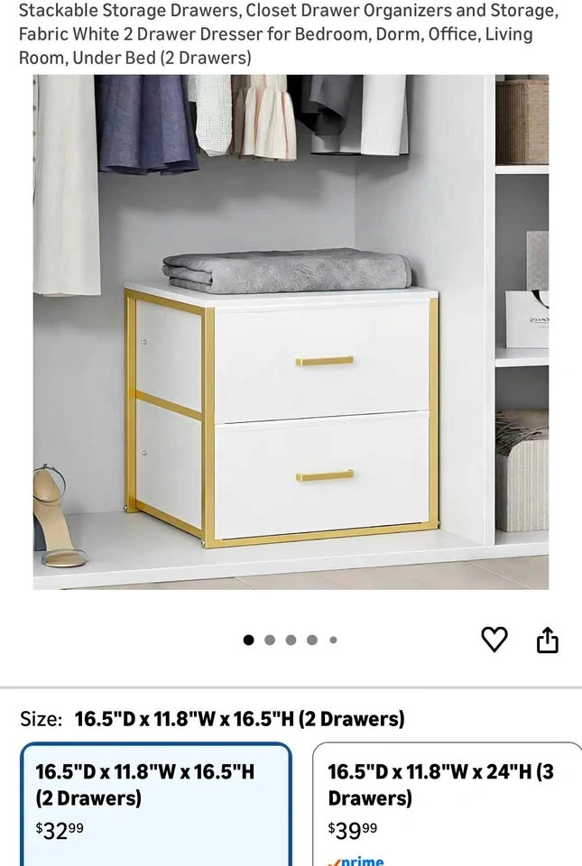 (New) Stackable Storage Drawers (2 Drawers)