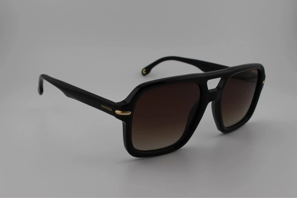 New Carrera Men’s Sunglasses CAR317/S 0807 HA Black/Brown Gradie - photo 2