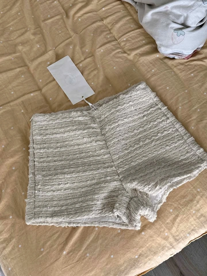 Brand New Sequin Tweed Shorts