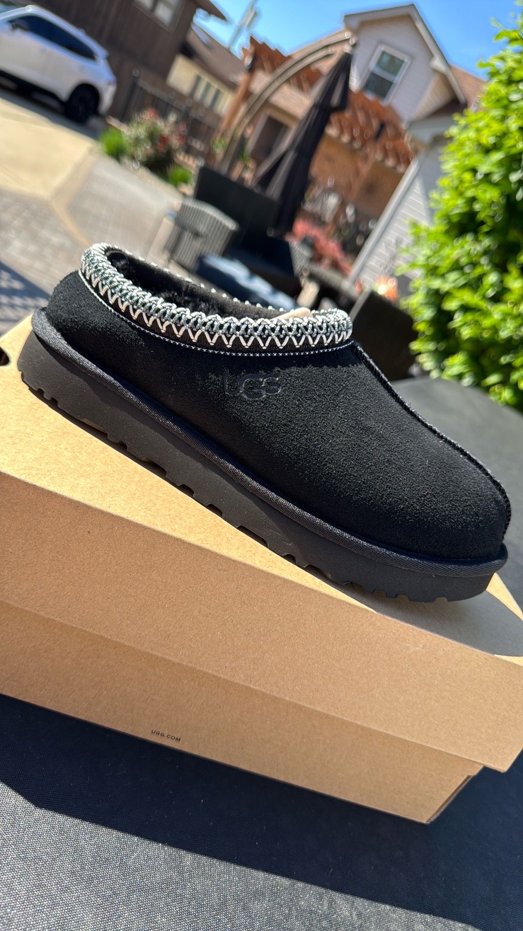 UGG Tasman II slip-on shoes in black Size 9
