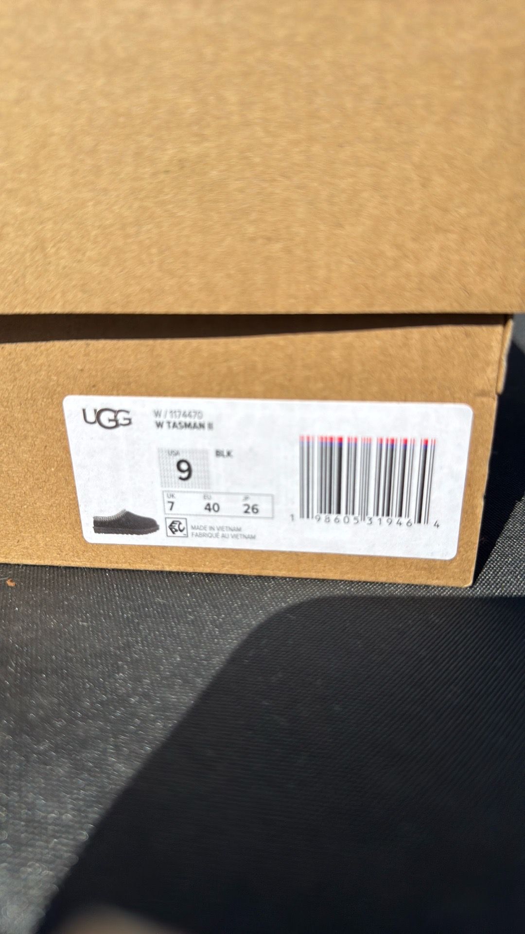 UGG Tasman II slip-on shoes in black Size 9 - photo 3