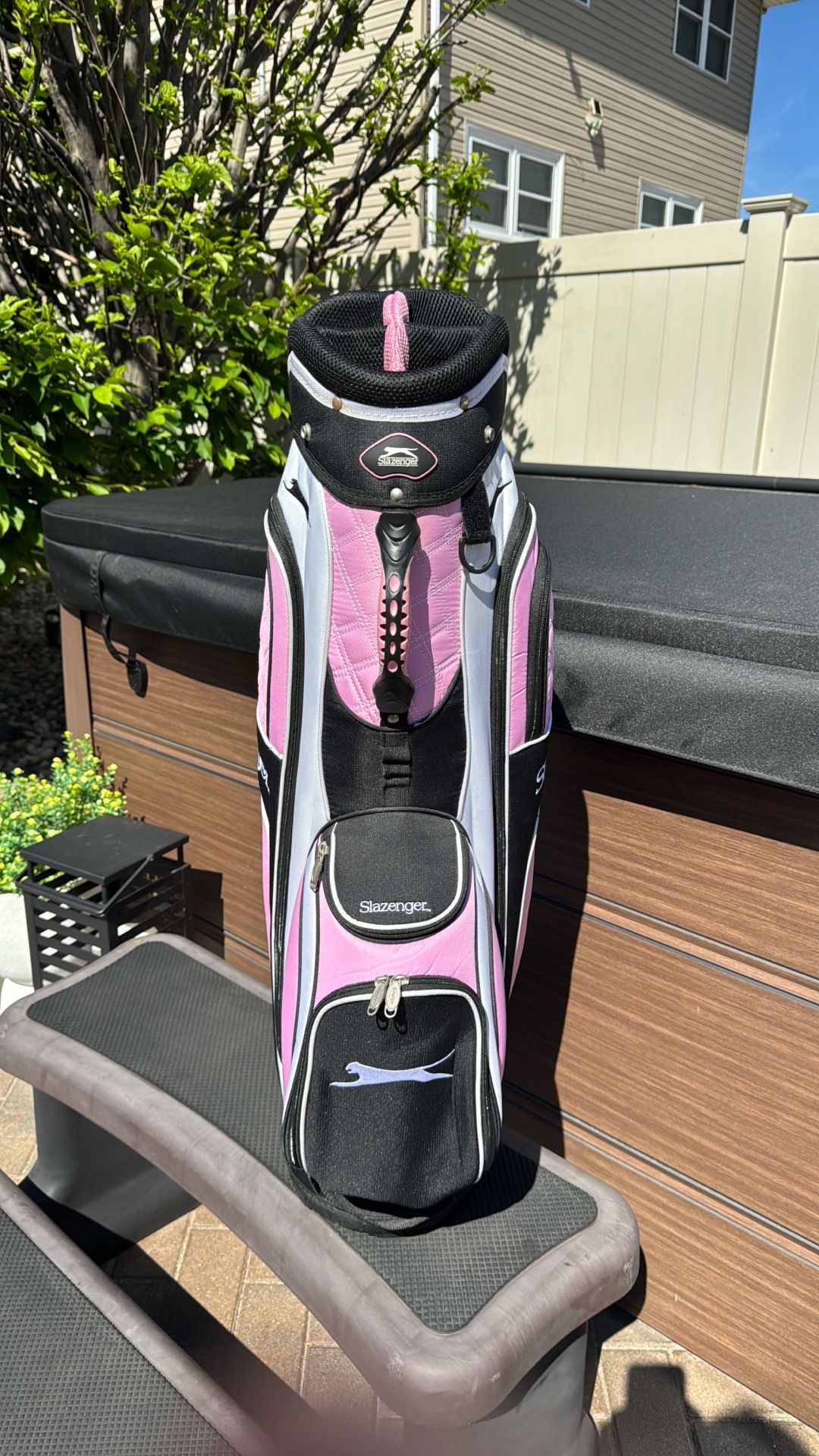 Slazenger Pink & Black Golf Bag NEW!