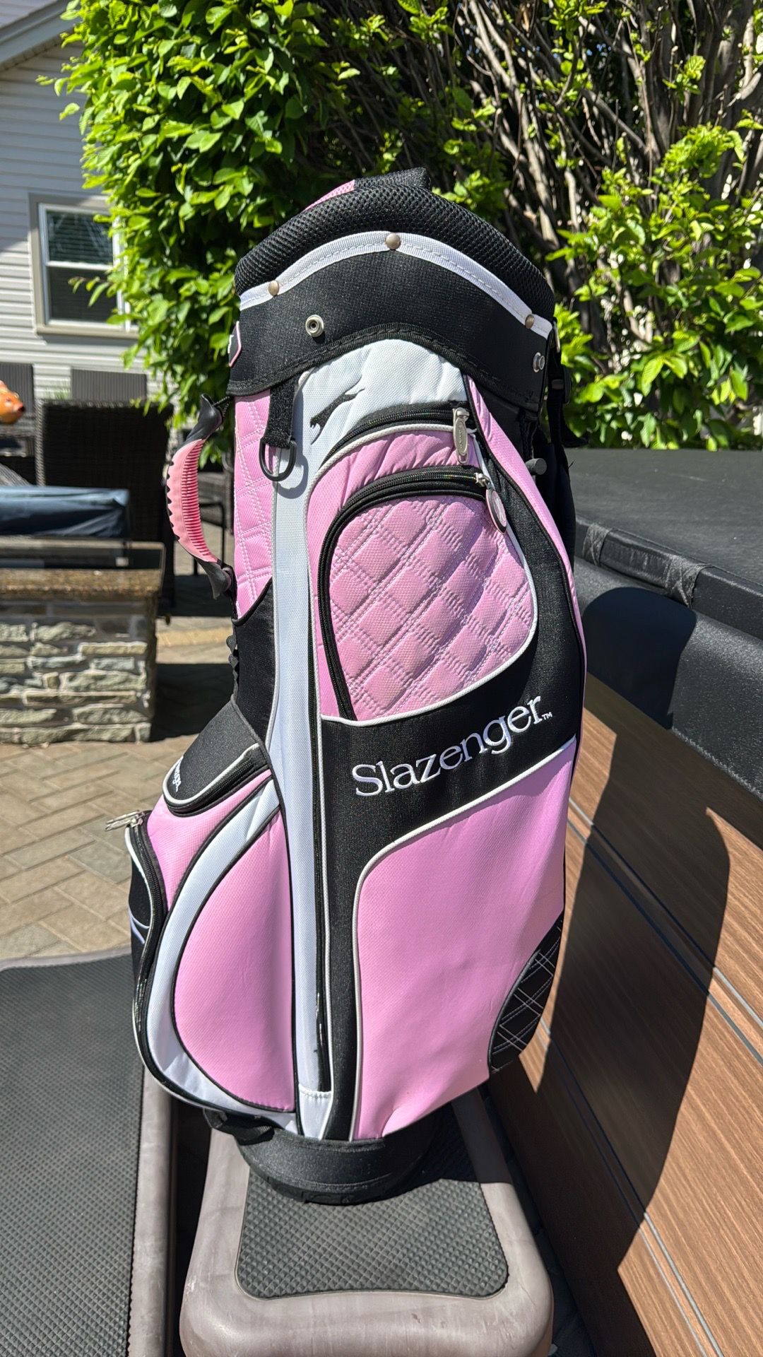 Slazenger Pink & Black Golf Bag NEW! - photo 2