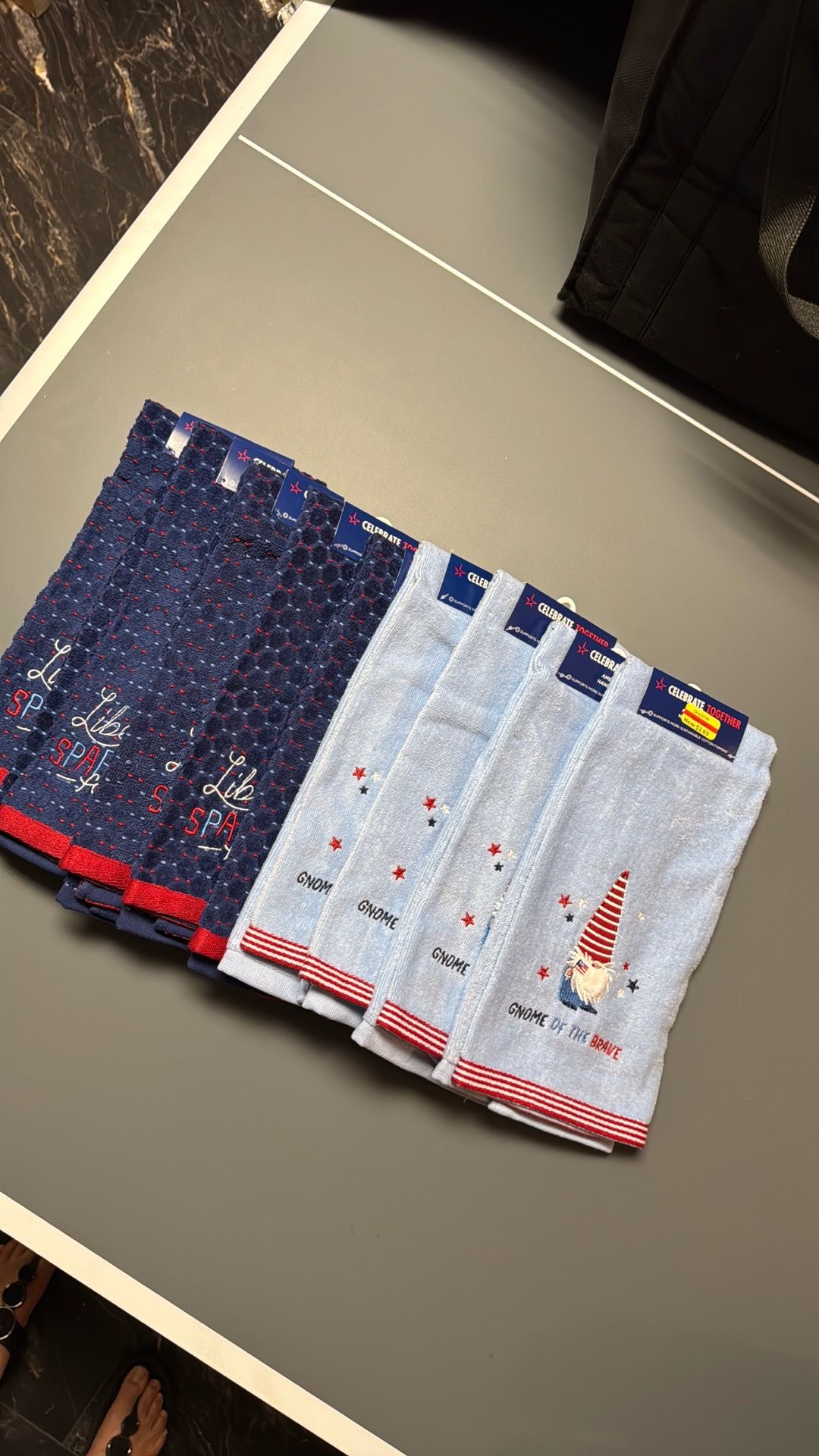 9 Red White & Blue Dish Towels Liberty & Gnome