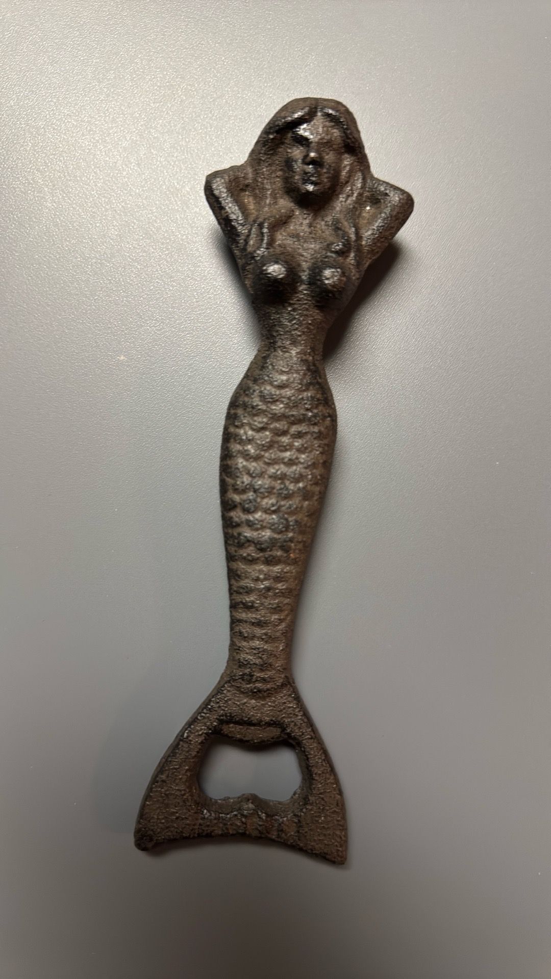 Mermaid Wrought Iron Can Opener - photo 2