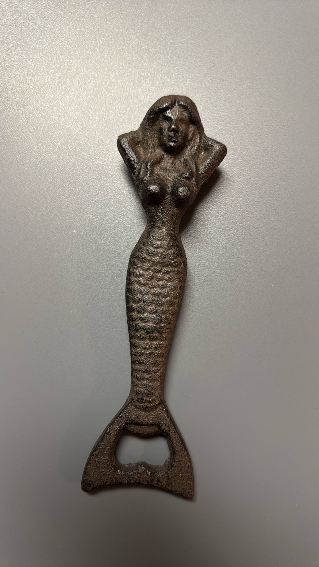 Mermaid Wrought Iron Can Opener - photo 3
