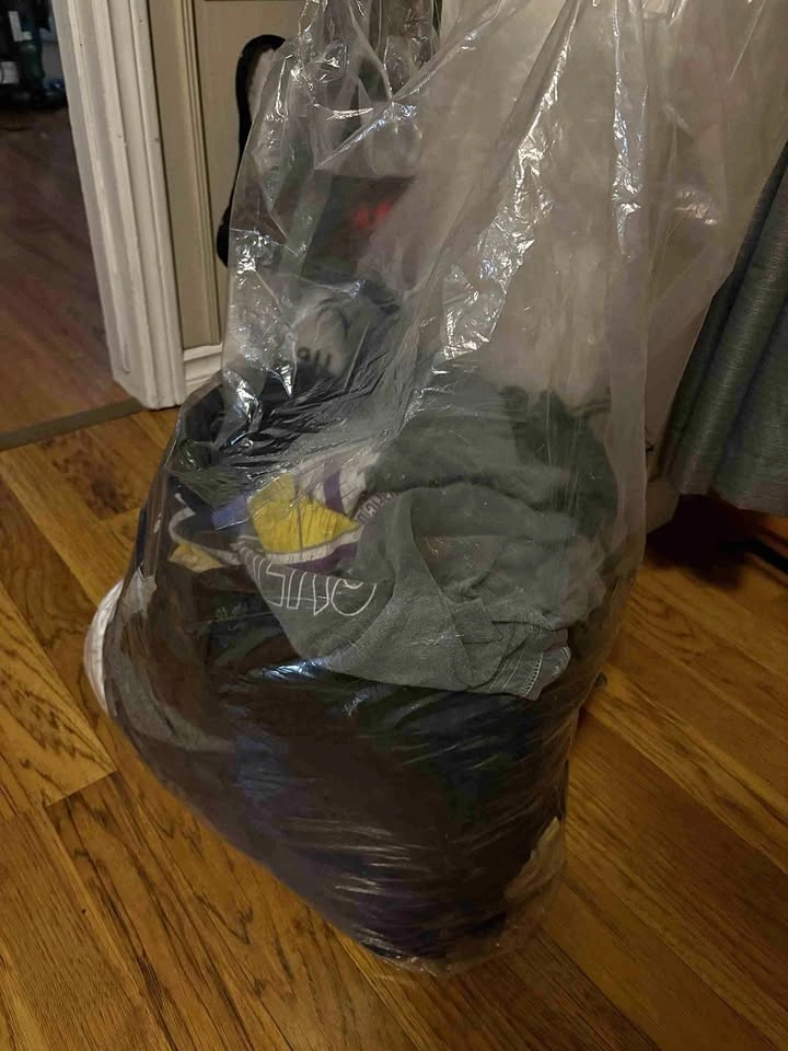 Bundle of men's clothes