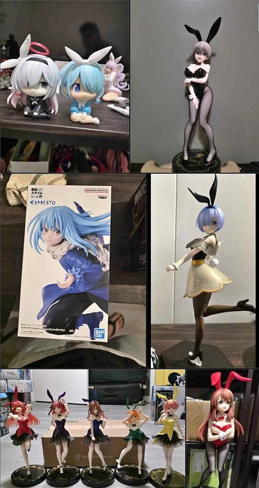 Anime Figure Collection - Bunny Girls, Rimuru, Rem, Quintuplets