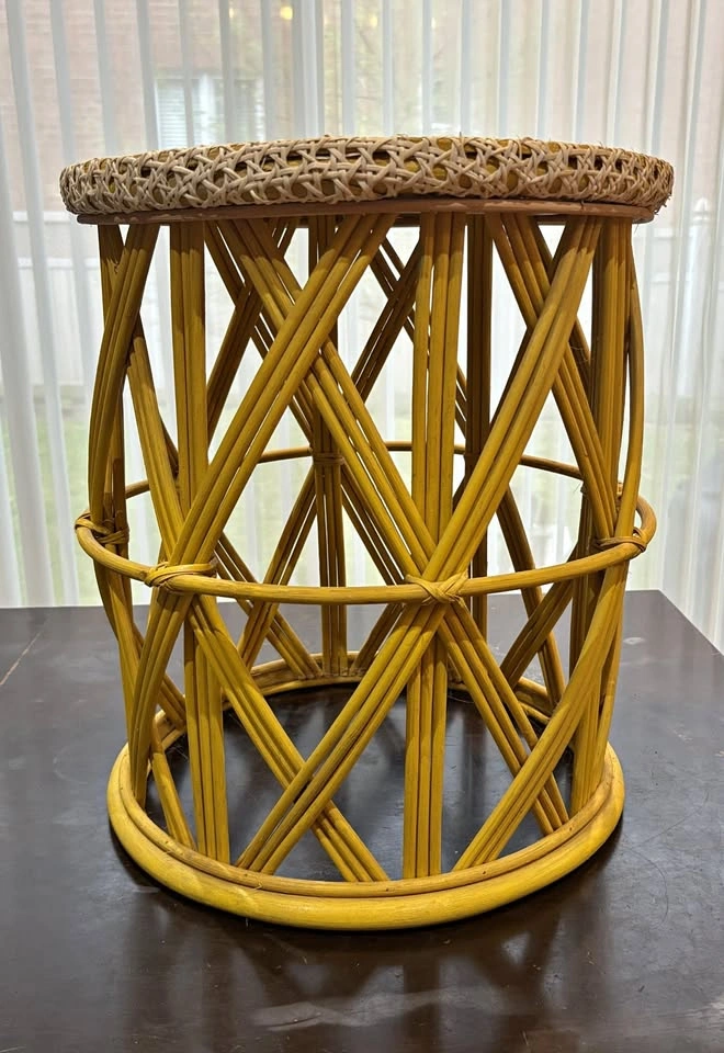 Bamboo Rattan Side/End Table