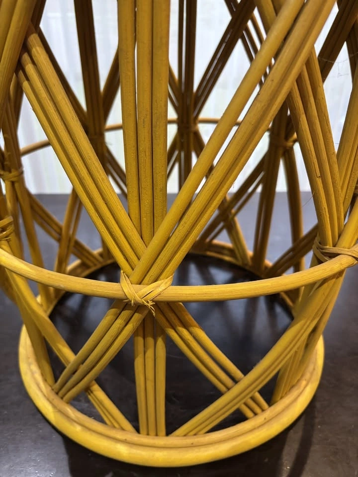 Bamboo Rattan Side/End Table - photo 2