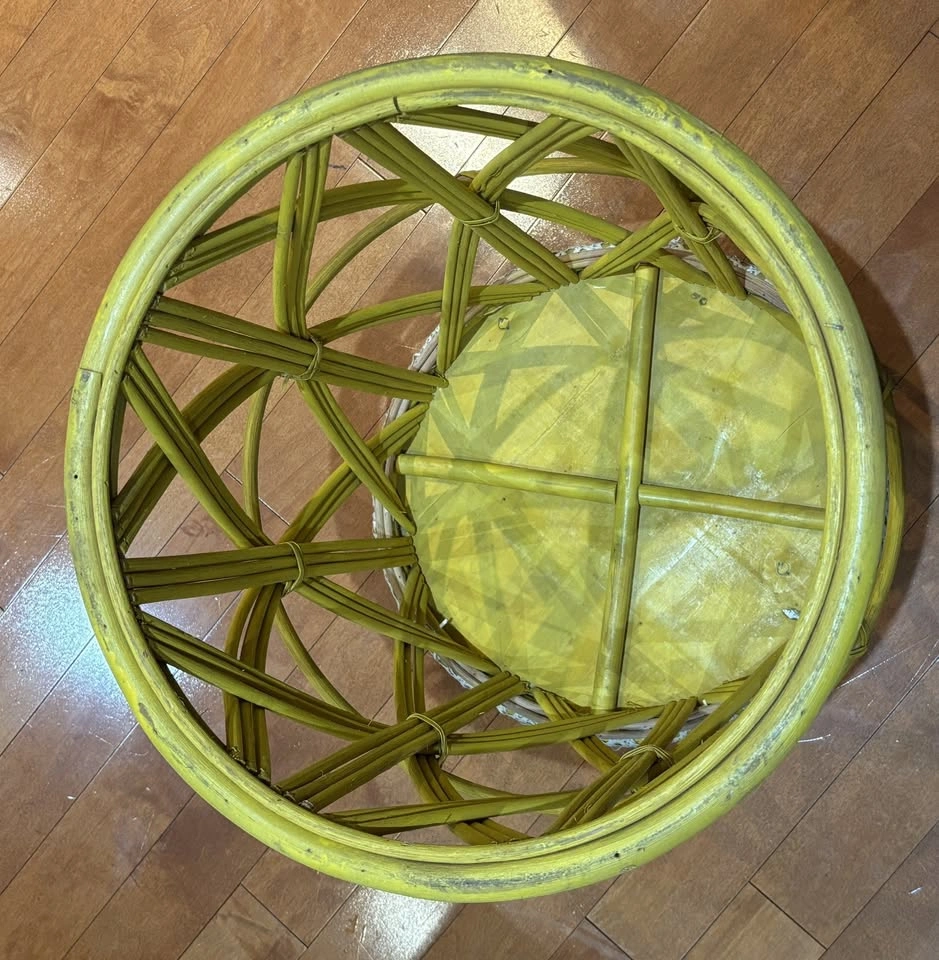 Bamboo Rattan Side/End Table - photo 5
