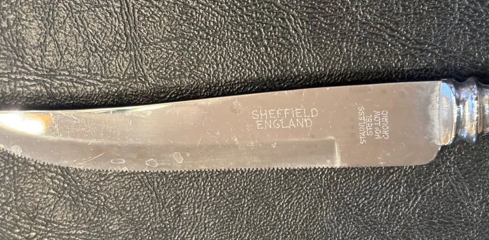 Sheffield England Stainless Steel Steak Knives (Set of 6) - photo 2