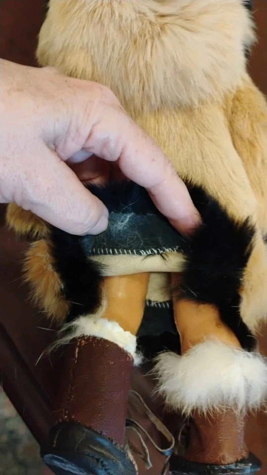 Genuine Fur Doll Coat With Doll & Stand - photo 5