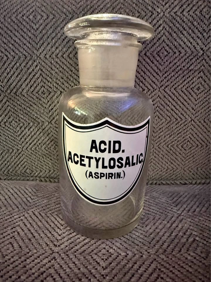 Antique apothecary Aspirin bottle