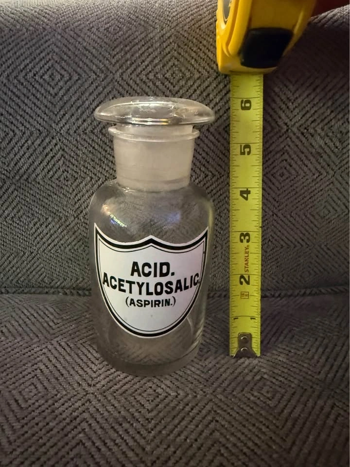 Antique apothecary Aspirin bottle - photo 4