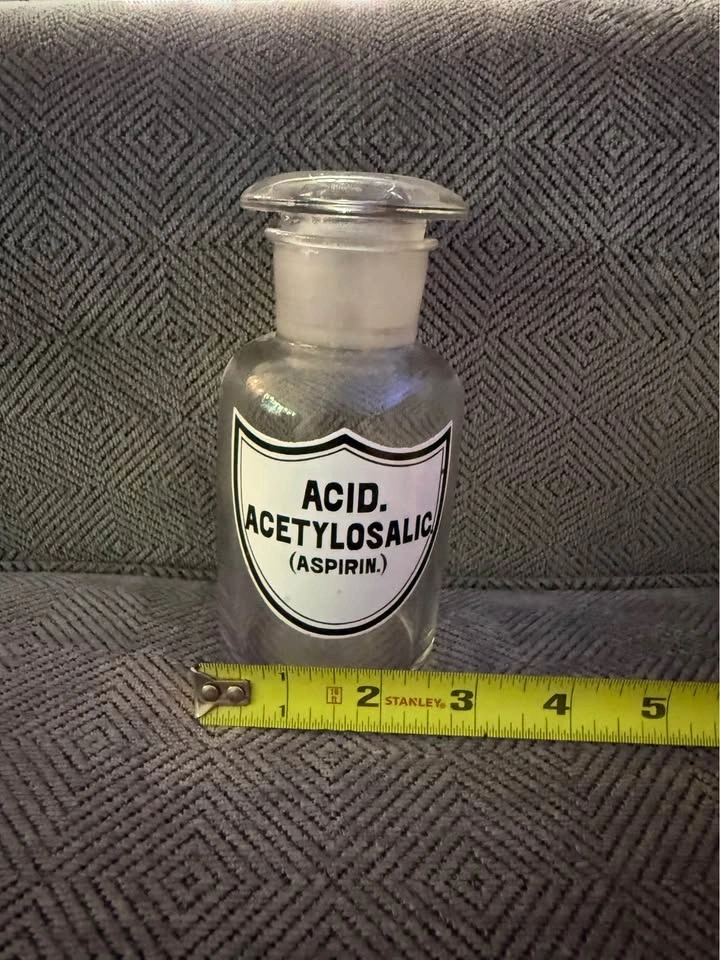 Antique apothecary Aspirin bottle - photo 5